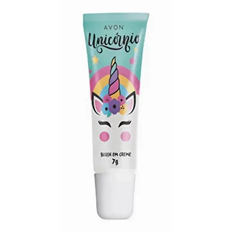 Blush Em Creme Infantil Teen Unicórnio 7g Avon Crianças