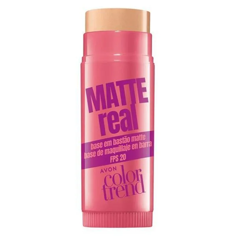 Avon - Matte Real Base Em Bastão Matte Fps 20 120 Nq
