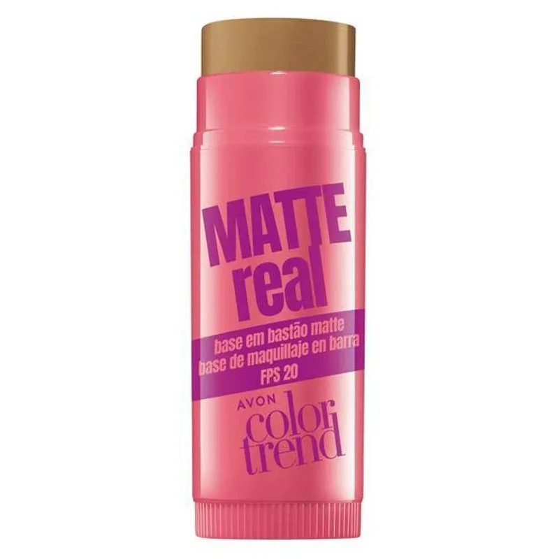 Avon - Matte Real Base Em Bastão Matte Fps 20 320 Q