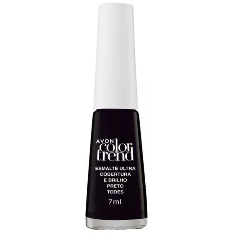 Avon - Colortrend Esmalte Preto Todes 7ml