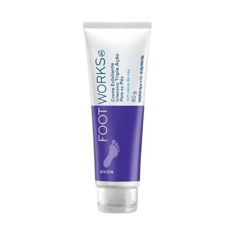 Avon Creme Esfoliante Para Os Pés Tripla Ação - 80g