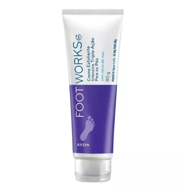 Creme Esfoliante Para Os Pés Footworks Tripla Ação 80g Avon