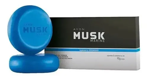 Sabonete em Barra Avon Musk Marine 2x90g