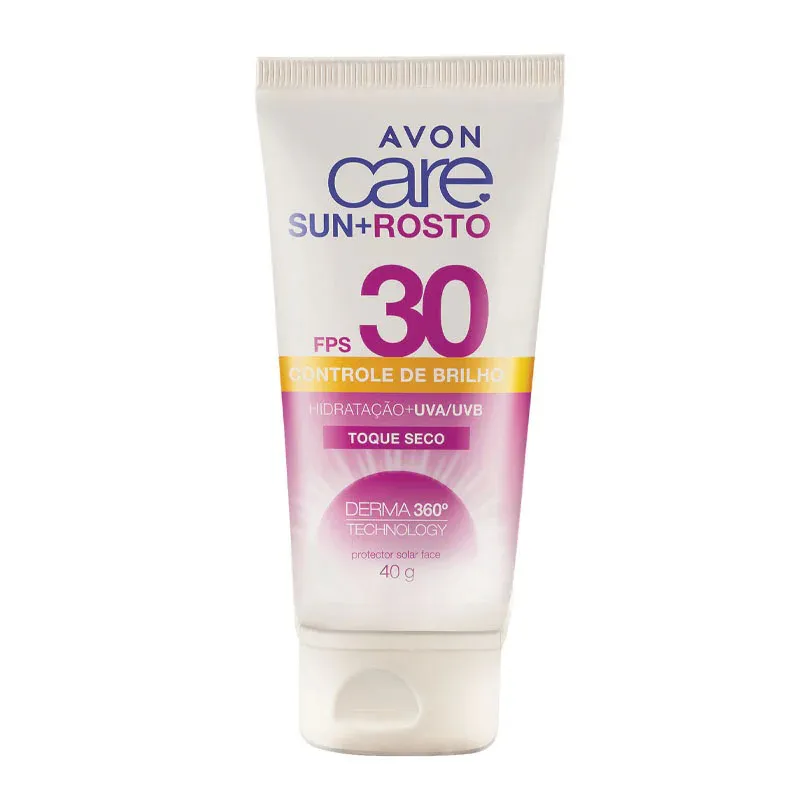 Protetor Solar Care Sun+ Controle de Brilho FPS 30 - 40 g - Avon - lojaparaisodarepublica