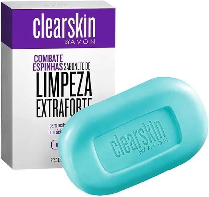 Sabonete Barra Facial Limpeza Espinha 70g - Avon - Glow Cosméticos