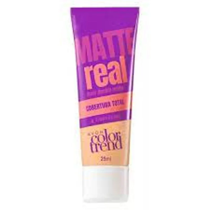Base Líquida Matte Real 140 N Color Trend Avon 20ml