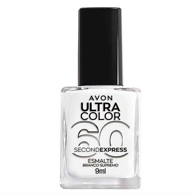*Esmalte Avon Ultra Color A Segundos - Branco Supremo 9ml