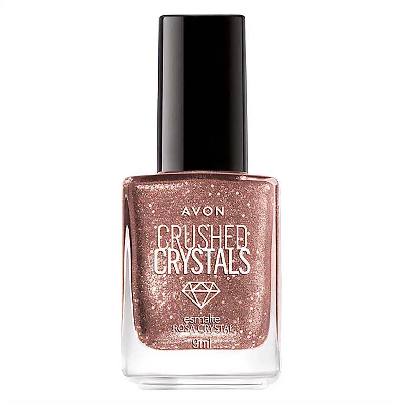 Avon Esmalte Crushed Crystals Rosa Crystal - 9ml