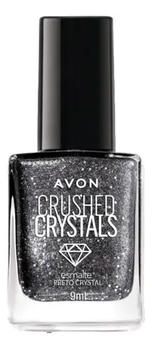 Esmalte Avon Crushed Crystals - Preto Crystal 10ml