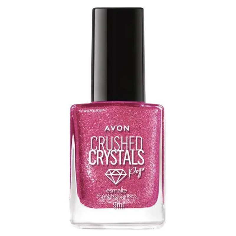 Avon Esmalte Crushed Crystals Pop Flamingo Vibes - 9ml