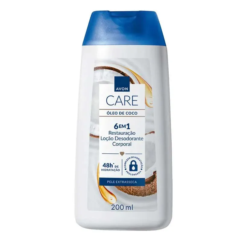 *Loção Hidratante Corporal Avon Care - Óleo de Coco 200ml