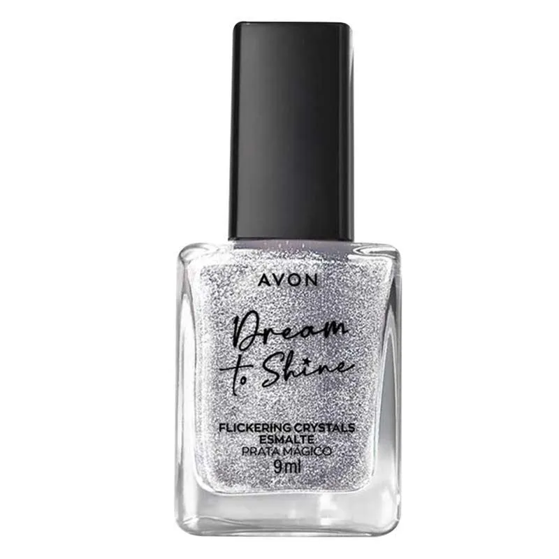 Avon Flickering Esmalte Dream To Shine Prata Mágico 9ml