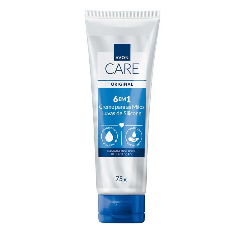 Avon care luvas de silicone creme protetor para maos 75g