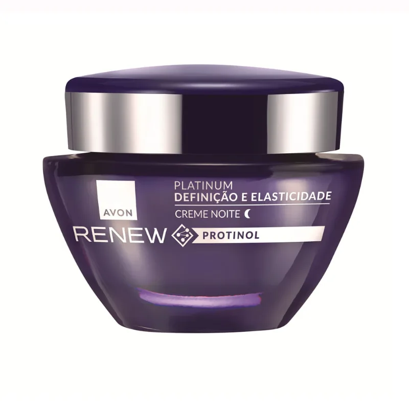 Creme Facial Avon Renew Protinol Platinum Noite 50g