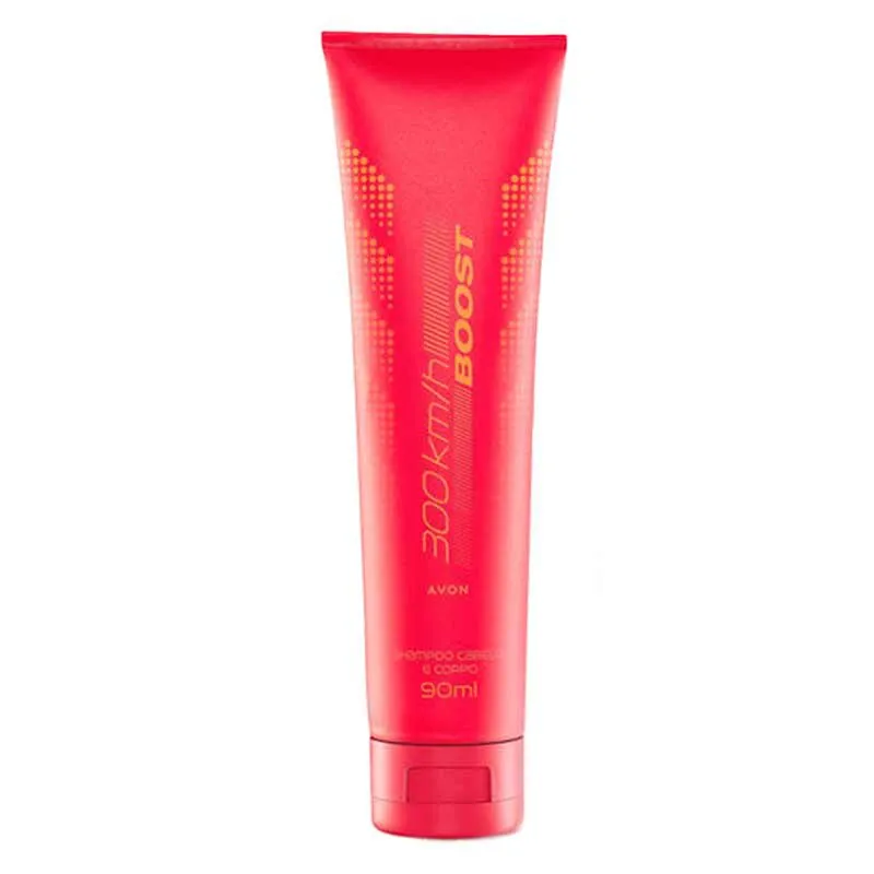 *Shampoo Cabelo e Corpo Masculino Avon 300km Boost 100ml