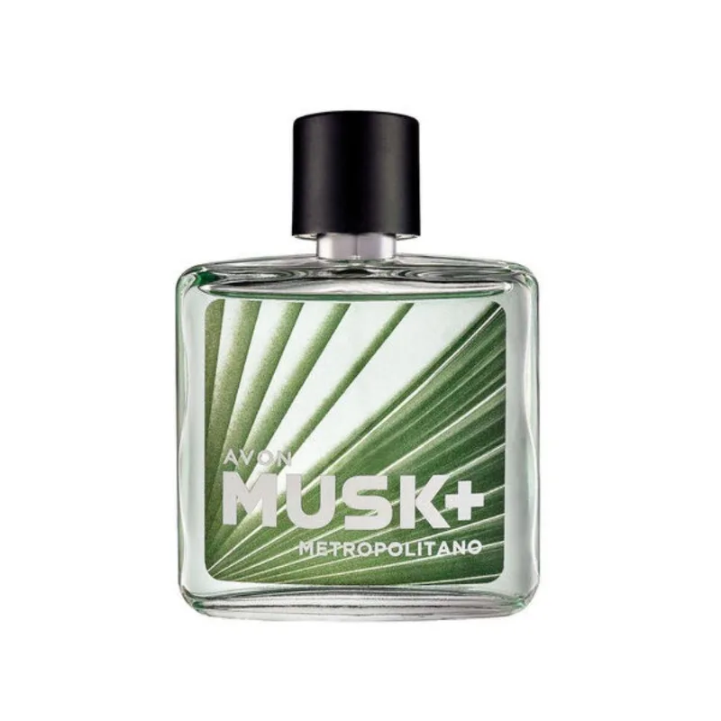 Deo Colônia Musk+ Metropolitano 75ml Toque Urbano Com Banho De Floresta Avon