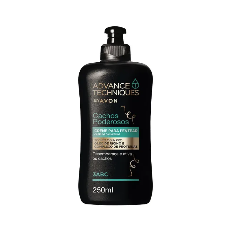 Creme para Pentear Advance Techniques Cachos Poderosos 250ml Avon - lojaparaisodarepublica
