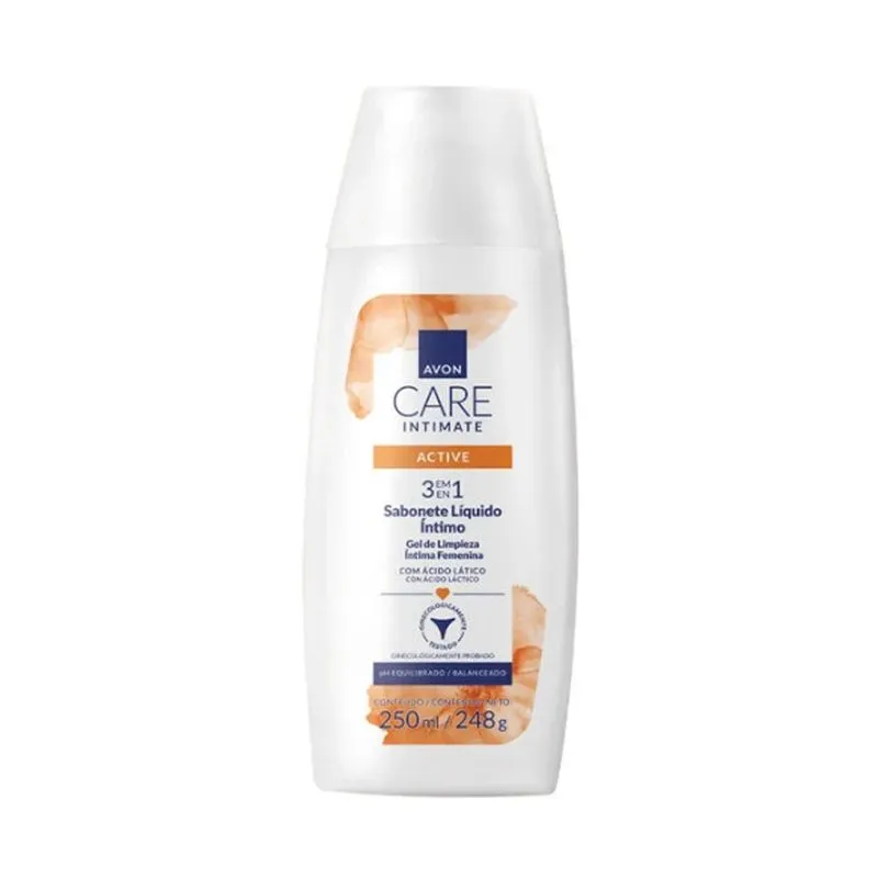 Sabonete Líquido Íntimo Active Avon Care 250ml