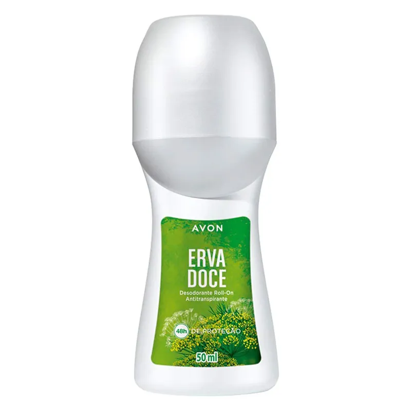 Desodorante Roll-On Antitranspirante Erva Doce 50ml - Avon - Essencia Divina