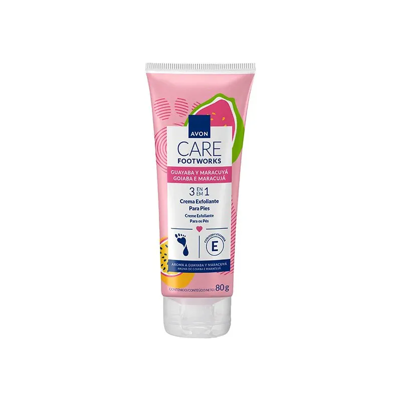 Esfoliante Para os Pés Footworks Goiaba Maracujá Avon 80ml