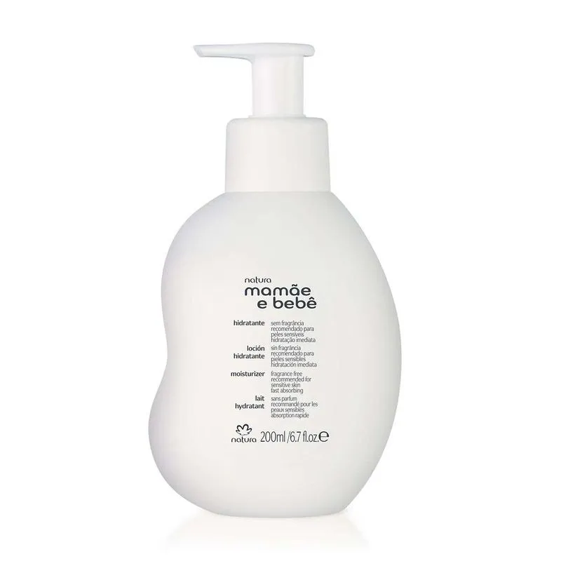 Creme Hidratante Mamãe E Bebê Sem Fragrância 200ml