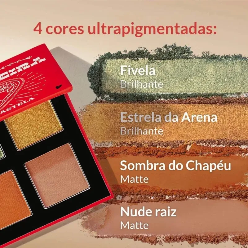 Paleta de Sombras Avon Ana Castela 2x brilhantes 0,7g + 2x Matte 0,7g