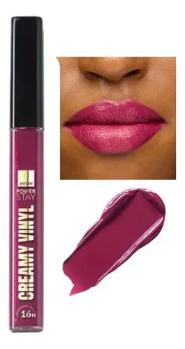 Batom Líquido Avon Creamy Vinyl - Malva Magenta 7ml