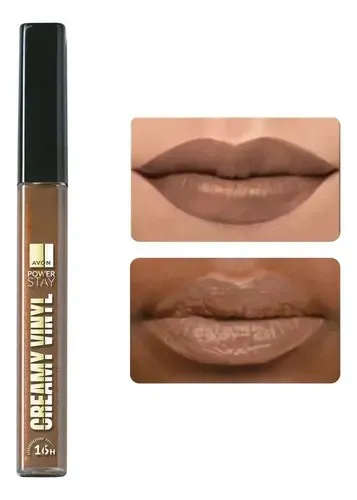 Batom Líquido Creamy Vinyl Marrom Coral Avon 7ml