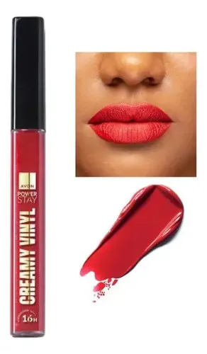 Batom Líquido Creamy Vinyl Vermelhaço Avon 7ml