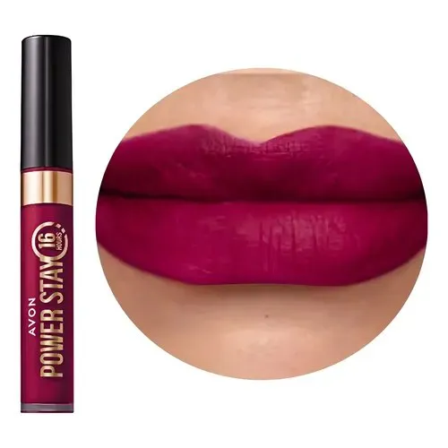 Batom Líquido Matte Avon Power Stay - Vermelho Radiante 6ml