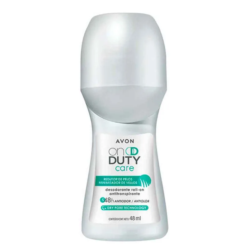 Desodorante Avon On Duty Care Roll-on Redutor de Pelos Antitranspirante 48h Antiodor 48ml