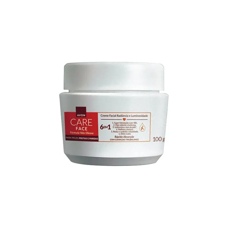 Creme Facial 6 em 1 Avon Care Para Peles Pretas e Pardas - Radiância e Luminosidade 100g