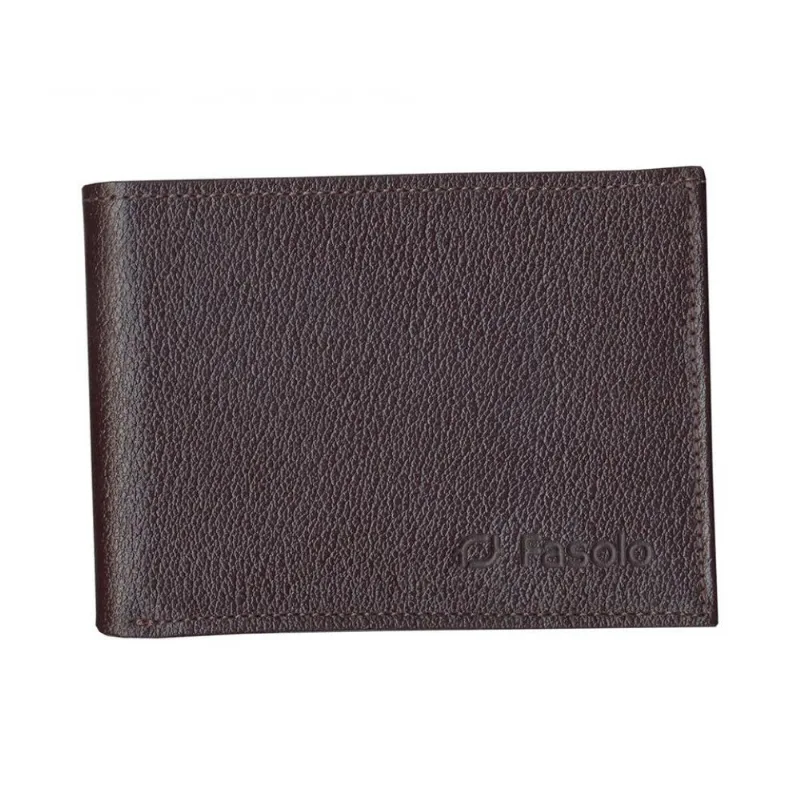 CARTEIRA MASCULINA COURO FASOLO PORTA-CHEQUES H013 MARROM Cor:Marrom;Tamanho:Único;Gênero:Homem