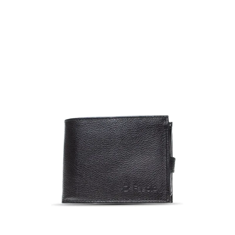 Carteira Masculina Fasolo com Porta Cheque H015 Preto - U