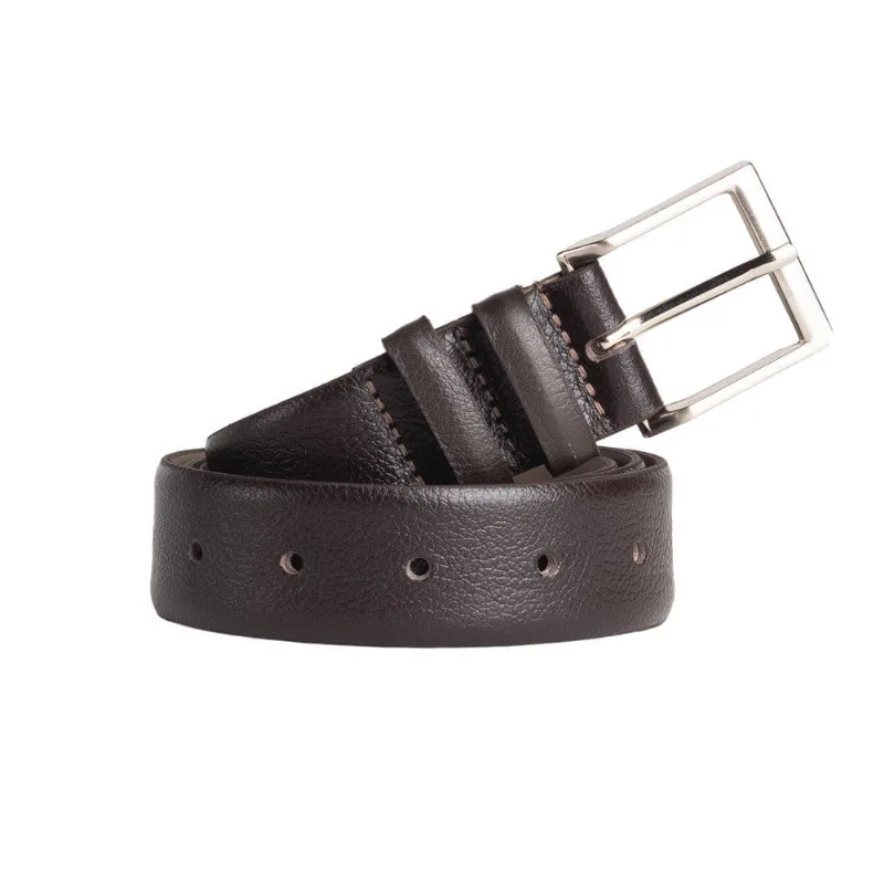 Cinto Masculino Fasolo de Couro G007143 Café -85
