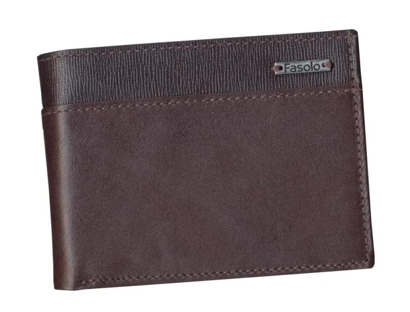 CARTEIRA MASCULINA COURO PEQUENA FASOLO K603 MARROM Cor:Marrom;Tamanho:Único;Gênero:Homem
