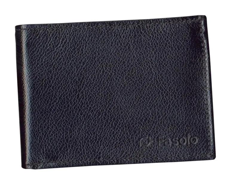 CARTEIRA MASCULINA COURO CAPRE FASOLO L325 PRETA