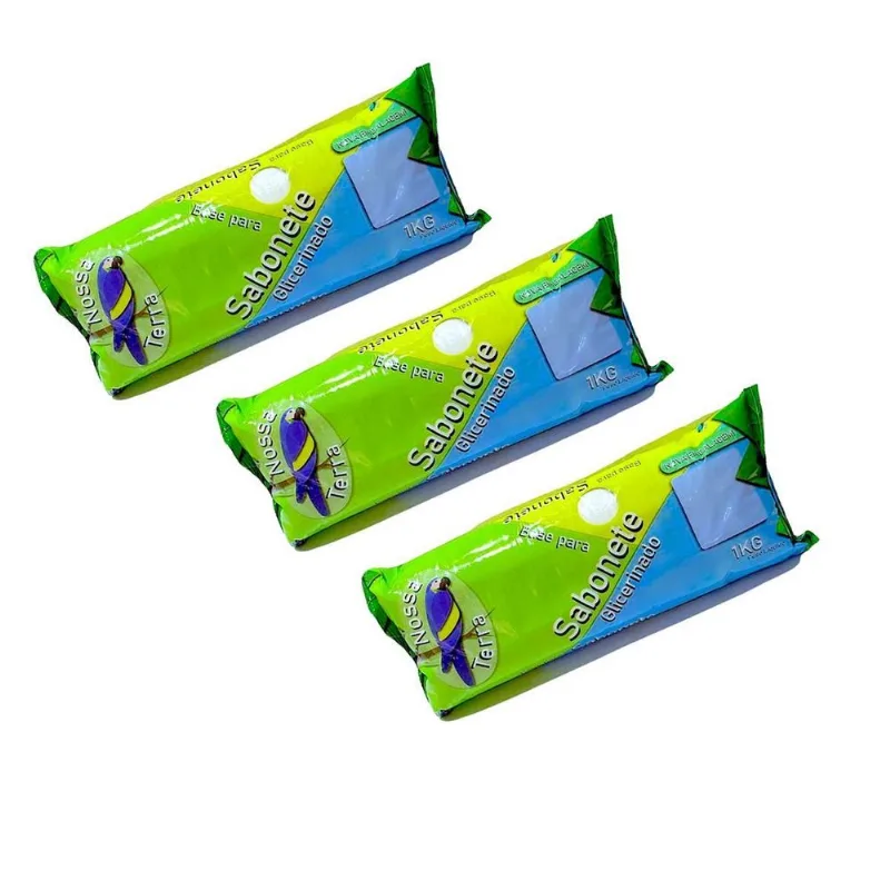 Base Glicerinada Branca 3kg Nossa Terra Sabonete Artesanal