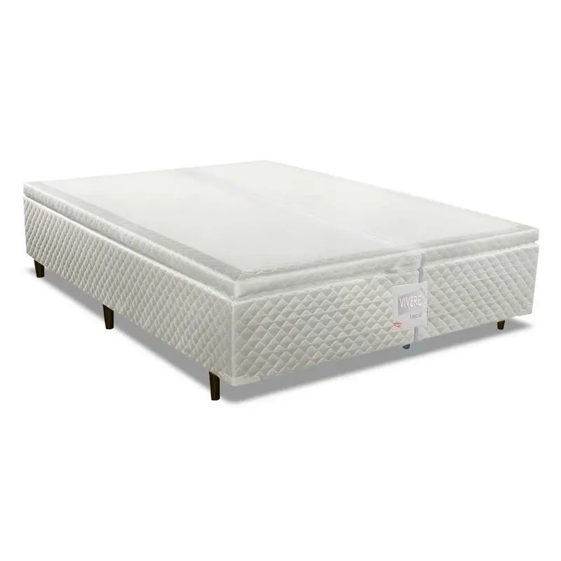 Cama Box Baú Herval Ravena mh 1439 Queen 158x198