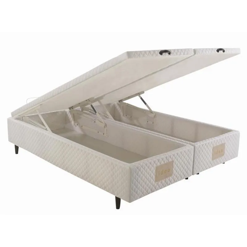 Cama Baú Queen Herval mh 1800, Branco, 158 cm