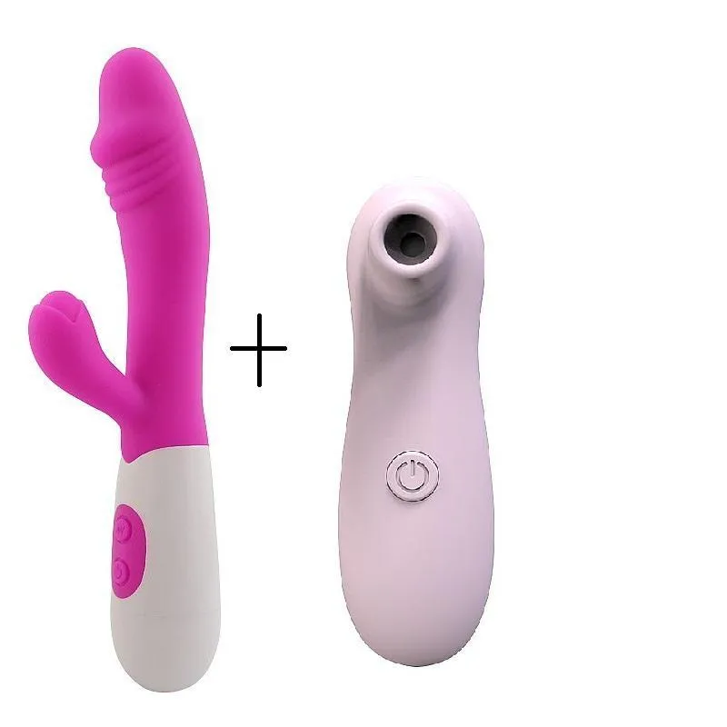 Vibrador Ponto G E Clitóris - Silicone - 10 Modos - Á Pilhas