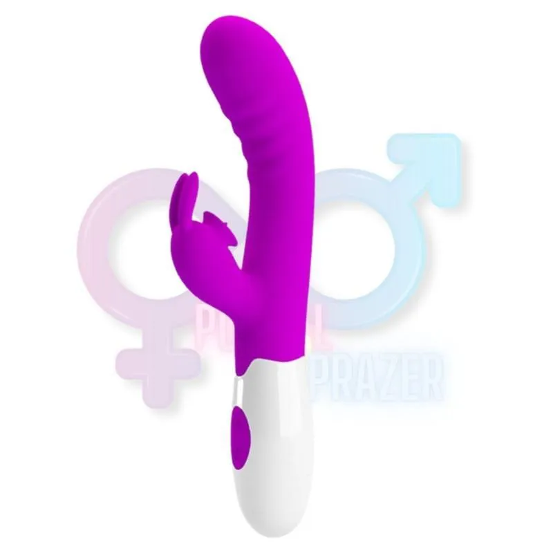 Vibrador Silicone 30 Modos - 20,6cm - Pilhas Aaa
