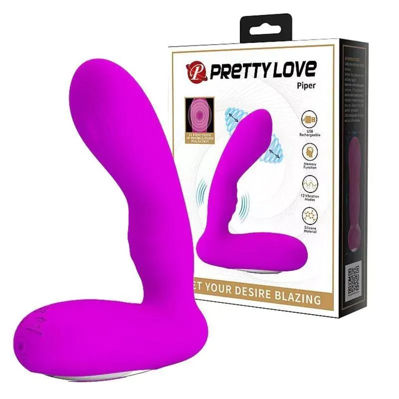 Piper Vibrador 12 Movimentos Vai E Vem - Recarregável Usb