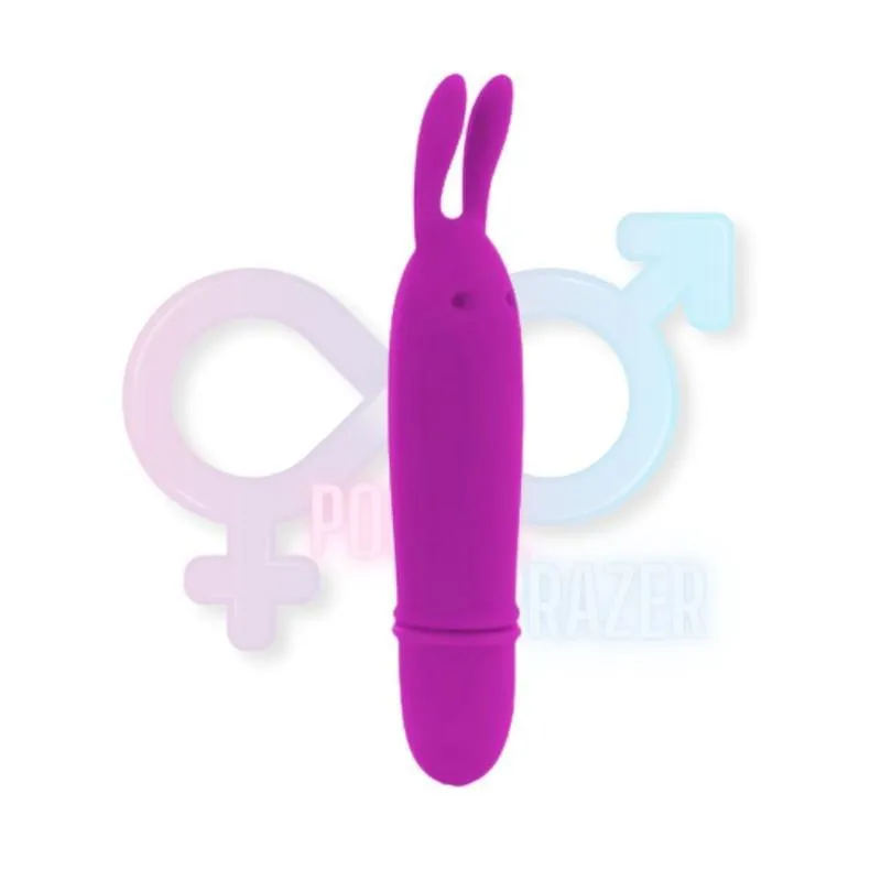 Mini Vibrador Massageador Estimulador Coelho 10 Vibrações