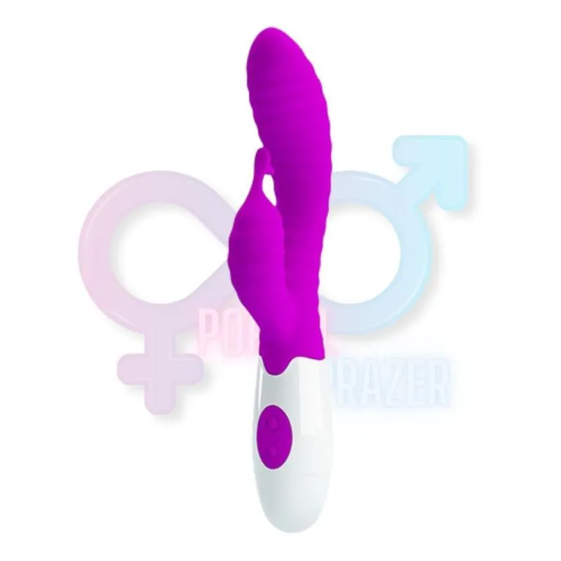 Vibrador Silicone 30 Modos - 21 Cm - Pilhas Aaa