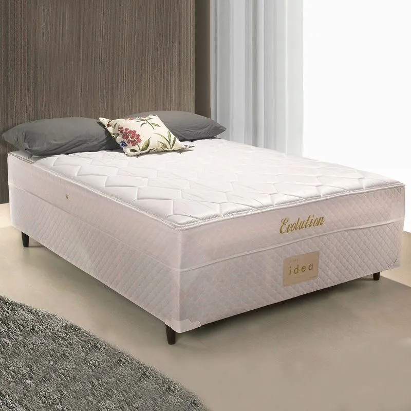 Cama Box Conjugado Casal com Baú Evolution Herval 1,38x1,88