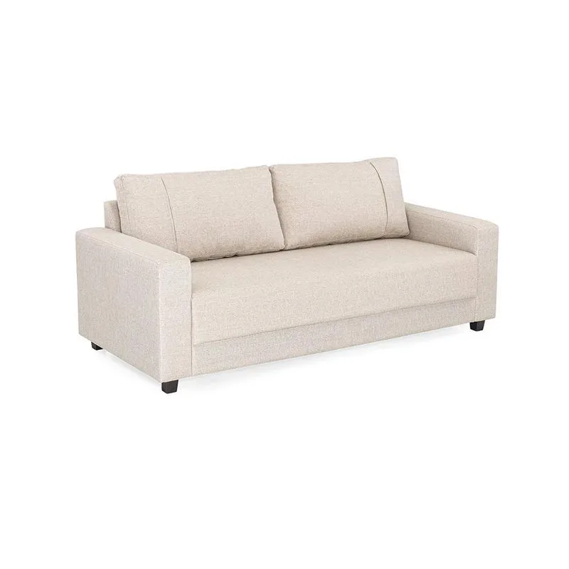 Sofá 3 Lugares Herval Clean, Linho Bege
