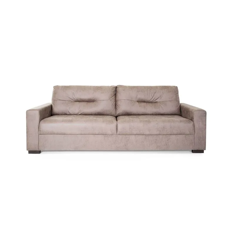 Sofa 4 Lugares Reto Bege Com 2 Bracos - Herval