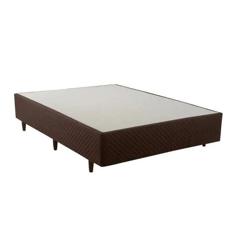 Box Casal Rigido Oxford Marrom 28X138X188 - Herval