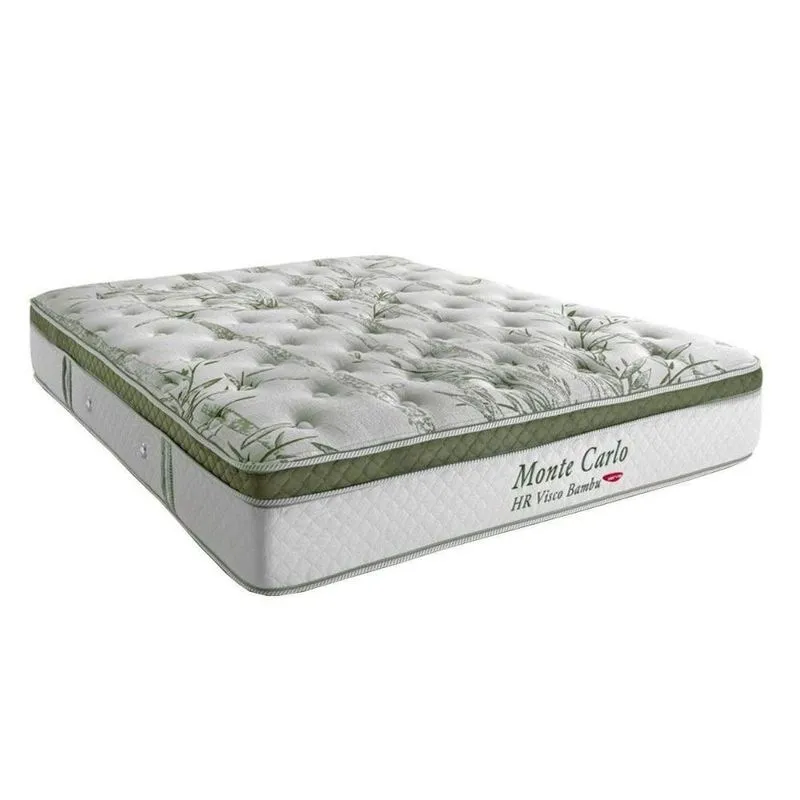 Colchão King Molas Ensacadas Visco Monte Carlo Euro Pillow (193x203x33) Herval